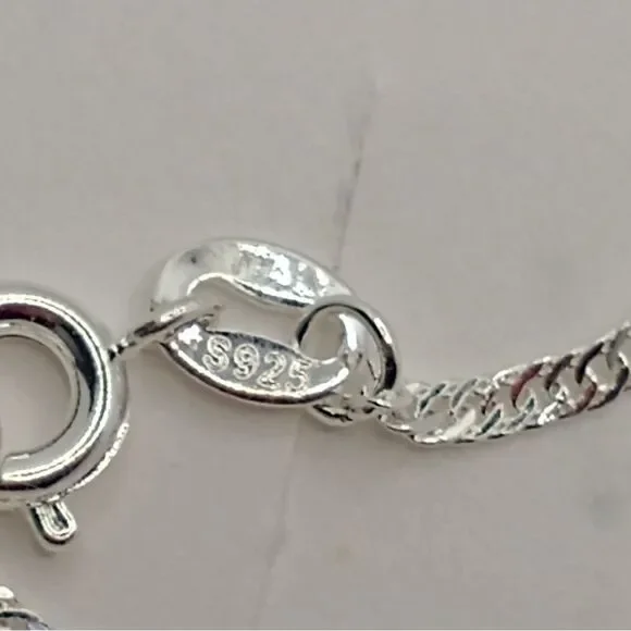 Handmade Medallion Cord Pendant Necklace 1" Round   (925) Silver 20 in. Chain - Picture 5 of 10